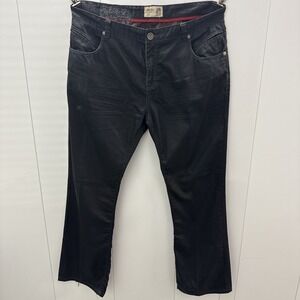 VTG Angelino Jeans Mens 42x33 Skate Baggy Y2K Wide Leg Dark Blue Punk Goth Emo